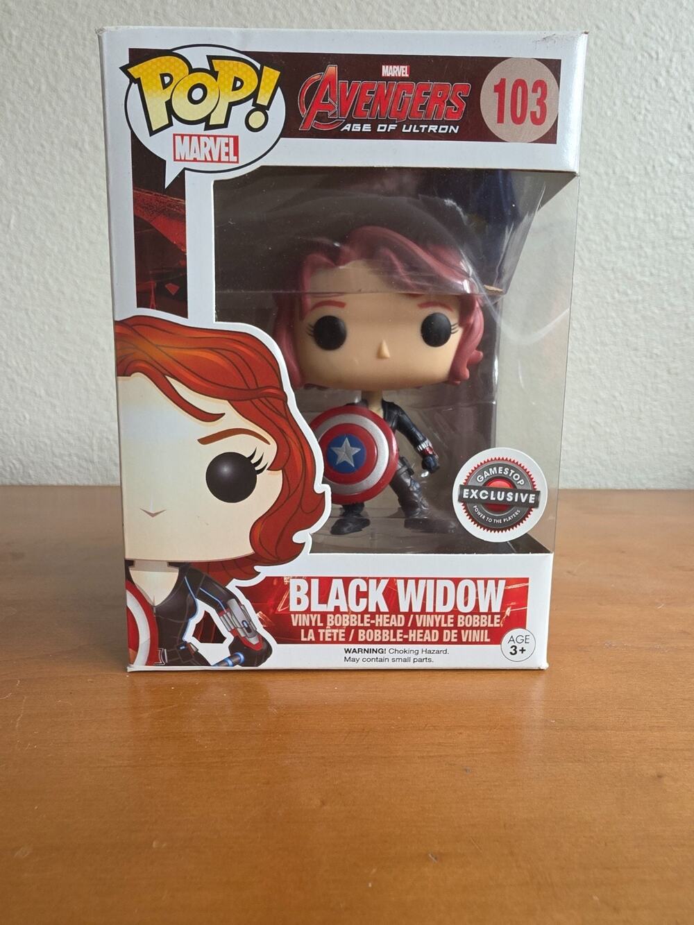 Funko Pop Marvel - Black Widow (w/ Shield) - GameStop (Exclusive) #103